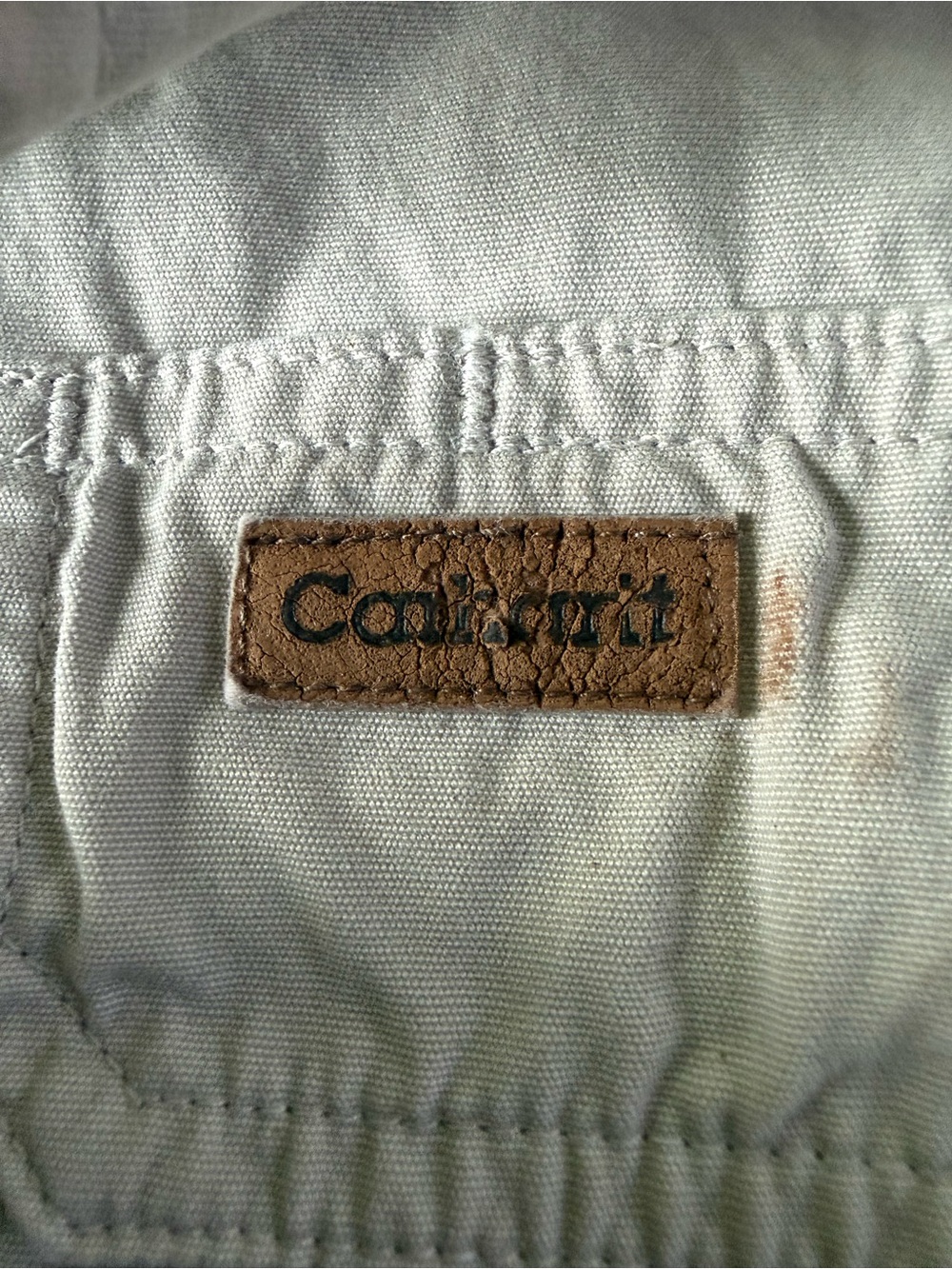 Vintage Carhartt Men’s XL Short Sleeve Canvas Work Shirt Tan Khaki